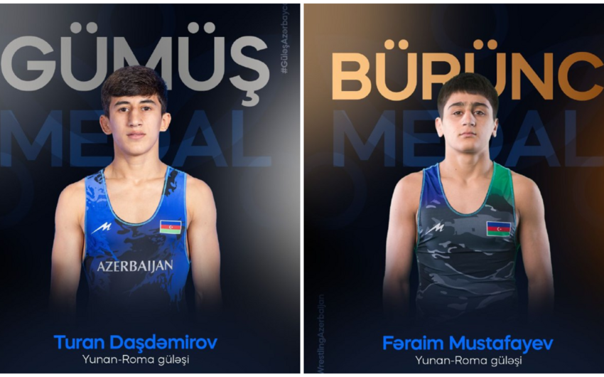 Azerbaycanlı güreşçiler Bulgaristan’daki dünya şampiyonasında iki madalya daha kazandı