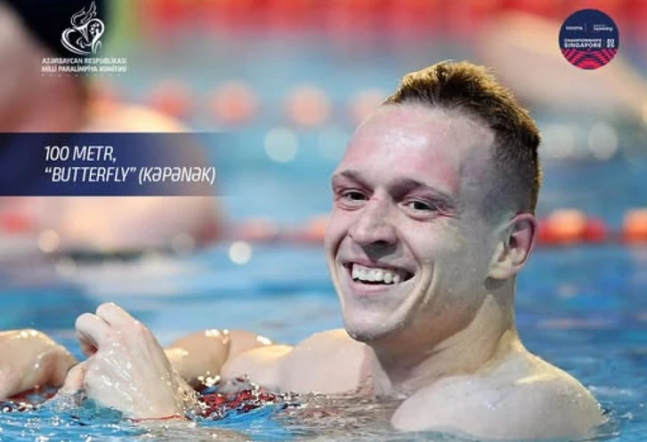 Azerbaycanlı paralı yüzücü dünya şampiyonasında ikinci madalyasını kazandı