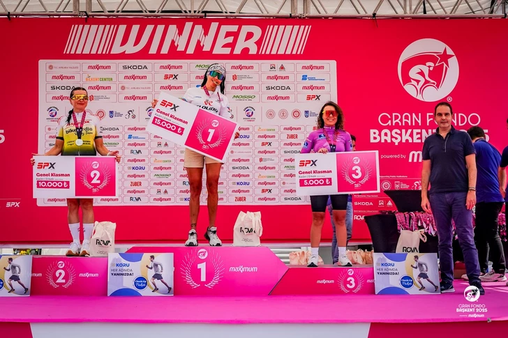 Azerbaycanlı sporcu ilk kez uluslararası GranFondo yarışını kazandı