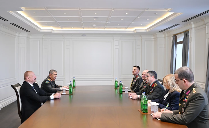 Cumhurbaşkanı İlham Aliyev, Türkiye Genelkurmay Başkanı’nı kabul etti