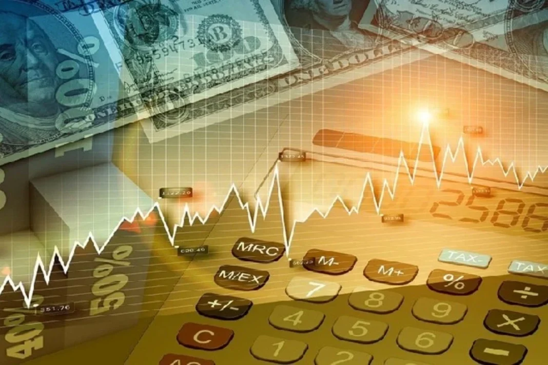 Azerbaycan’ın kamu borcu 2,1 milyar manat azaldı Azerbaycan manatları ve finans grafiği