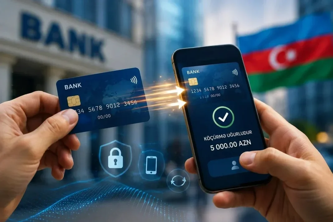 Akıllı telefon yanında tutulan ödeme kartı ve karttan karta para transferi